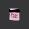 Pink Kids Portable Laptop With Colorful Keyboard And Screen