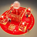 New Year Meichen Year of the Snake Meichen Lantern Festival Design 3d model