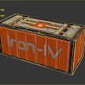 Red Iron IV Storage Box For Household Tools And Supplies