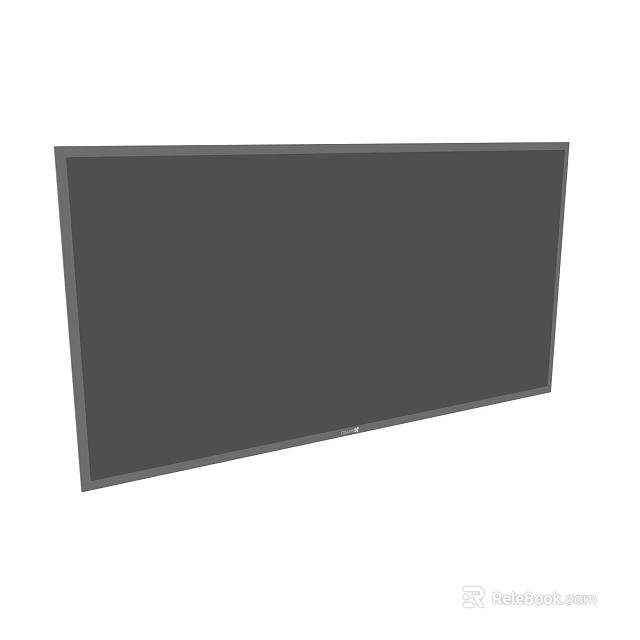 Modern Large Screen Flat Panel TV With Slim Gray Bezel And Sleek Design 3d model 