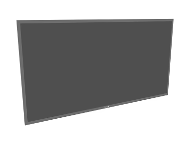 Modern Large Screen Flat Panel TV With Slim Gray Bezel And Sleek Design 3d model