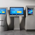 Inquiry machine all-in-one machine ATM self-service machine Ticket machine Number machine Advertising machine Self-service machine Terminal machine 3d model