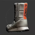 TERREX White Mid Calf Stylish Casual Boots With Durable Sole For Daily Wear