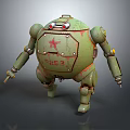 Vintage Green Smart Machine With Red Star Number 1452 Mechanical Arms And Legs
