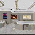 Elegant Jewelry Store Exterior Design With Gold Signage And Glass Display Windows