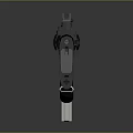 Modern Tactical Black Rifle With Barrel Stock Magazine And Sight Design