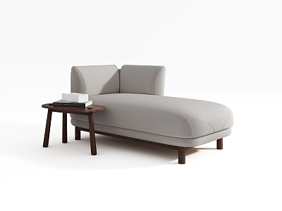 modern chaise longues leisure sofa longues 3d model