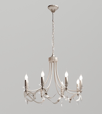 European Chandelier Candle Chandelier 3d model