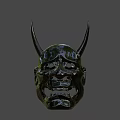 Black Horned Hat With Metallic Shine And Distinctive Stylish Design For Fashion
