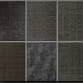 Various Square Rugs With Different Textures And Neutral Color Patterns For Home Decor 3d model
