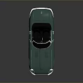 Light Blue Vintage Convertible Car With Retro Design And Open Top
