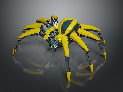 Machine Spider Mechanical Spider Mecha Spider Science Fiction Spider Cyberpunk Spider Cyberpunk Spider 3d model