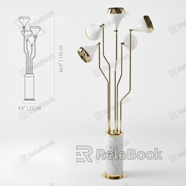 Alien floor lamp model