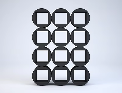 Modern Bookshelf 3d model