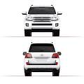 White SUV Car With Alloy Wheels Roof Rack And Sturdy Exterior Design