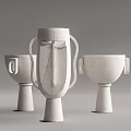 Quiet Vase Decorative Ornaments Combination 3d model