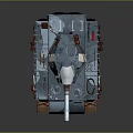 Military Tank With Camouflage Paint Cannon Flag On Top Tracks And Equipment Details