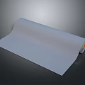 Rolled Gray Fabric Suitable For Clothing Apparel Making Material With Soft Texture 3d model