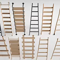 Hardware Tools Collection Featuring Various Ladders With Different Designs And Materials 3d model