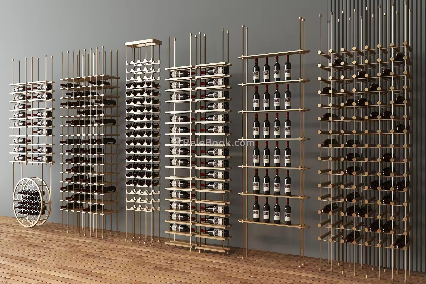 Wine Wine Rack Wine Glass Wine Rack Storage Rack Wine Display Rack Metal Partition Display Rack Wine Cabinet Wine Bottle Decorative Rack Metal Wine Rack 3d model