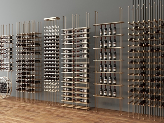 Wine Rack Wine Glass Wine Rack Storage Rack Wine Display Rack Metal Partition Display Rack Wine Cabinet Wine Bottle Decorative Rack Metal Wine Rack 3d model