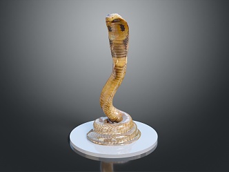 snake cobra venomous snake python reptile cold-blooded animal reptile 3d model