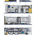 Industrial Processing Equipment With Stainless Steel Tanks Pipes Control Panel And Yellow Container
