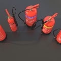 Fire Extinguisher Fire Extinguisher Combination Fire Equipment Handheld Fire Extinguisher Small Fire Extinguisher Low Face Low Number Low Model Simple Model Game Video Level Super Realistic 3d model