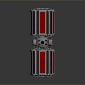 Booster sci-fi switch flame booster aircraft engine switch electronic switch power switch 3d model