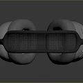 Modern Over Ear Headphones With Silver Ear Cups And Black Headband
