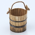 Wooden Bucket Wooden Bucket Bucket 3d model