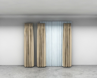 Curtains 3d model