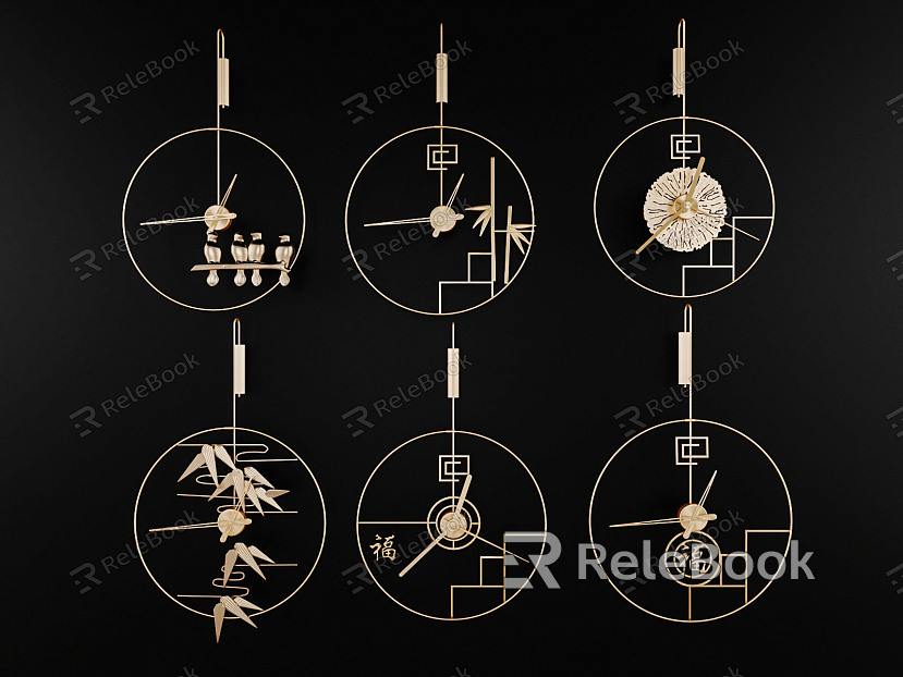 Light Luxury Clock Wall Clock model