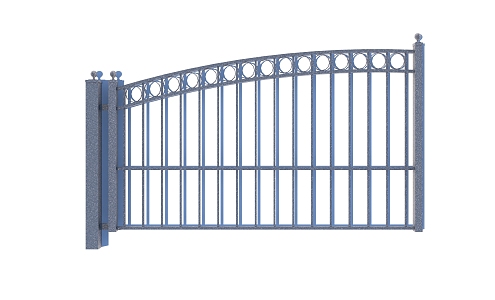 Outdoor Fence Gate Iron Gate Metal Gate 3d model