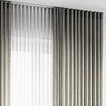 Gray And White Striped Curtains With Light Filtering Design For Home