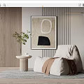 Modern Lazy Sofa 3d model
