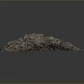 Loose Pile of Natural Soil Mixed With Small Stones and Clay Particles
