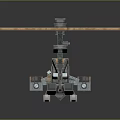 Industrial Style Ornament Decorative Figurine Set With Mechanical Propeller And Miniature Figure