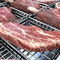 Commercial Stainless Steel Refrigerated Meat Display Showcase With Glass Door For Retail
