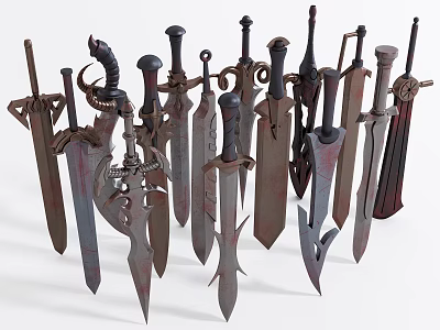 Modern Sword 3d model Modern Sword 3d model