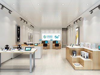 Modern Mobile Phone Shop 3d model