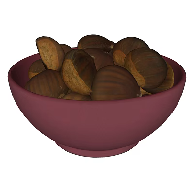 Modern Chestnut Fruit Vegetables 3d model