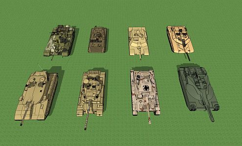 Modern Tanks 3d model