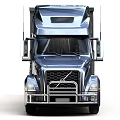 Volvo Modern Truck Exterior Design With Spacious Interior Cabin Dashboard And Steering Wheel
