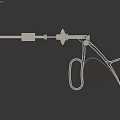 Medical Surgical Forceps Instrument With Long Shaft And Adjustable Grip Handle