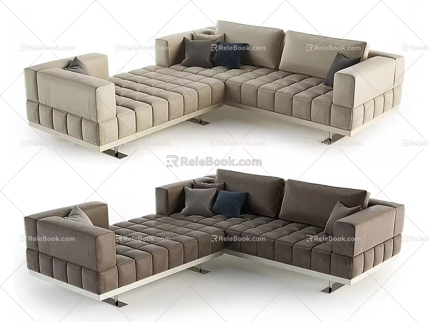Multiplayer Sofa Corner Sofa Module Sofa 3d model