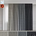 Elegant Textured Window Curtains In Various Shades For Modern Home Interior