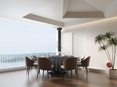Dining Table Dining Chair Restaurant 3d model