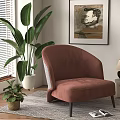 Modern Single Sofa 3d model