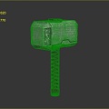 Viking Hammer Hammer Warhammer Cartoon Hammer Magic Hammer Thor's Hammer Ancient Weapons Cold Weapons 3d model